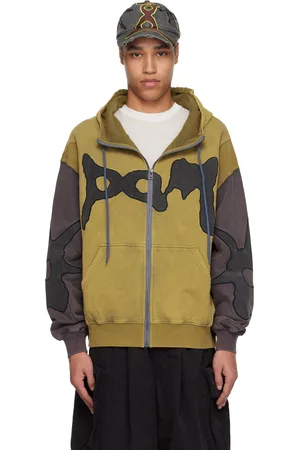 PAM PERKS AND MINI Yellow & Gray Lunacy Zip Thru Hoodie