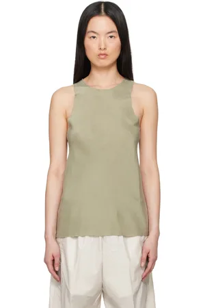 GABRIELA COLL GARMENTS Khaki No.73 Silk Pongee Tank Top