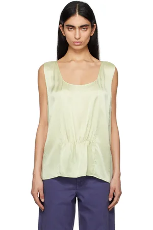 The Row Green Dinara Tank Top
