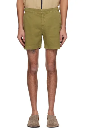 Orlebar Brown Khaki Bulldog Garment Dye Shorts
