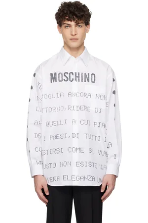 Moschino White Poetry Messages Shirt