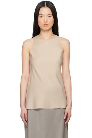 GABRIELA COLL GARMENTS Beige No.73 Summer Wool Tank Top