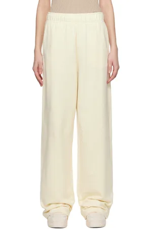 Moncler Off-White Wide Leg Cotton Sweatpants