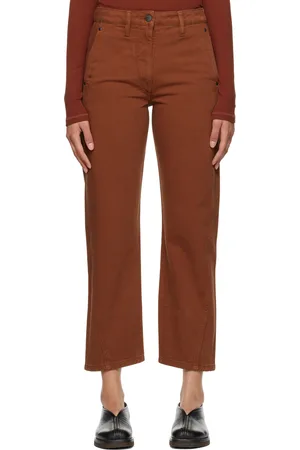 LEMAIRE Orange Twisted Jeans