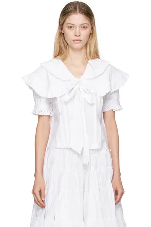 SANDY LIANG White Guagua Blouse