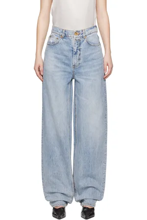 ZIMMERMANN Blue Natura Oversize Barrel Jeans