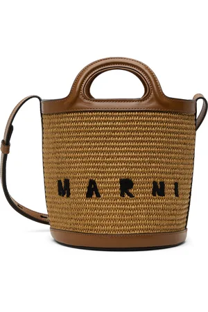 Marni Beige & Brown Tropicalia Small Bucket Bag