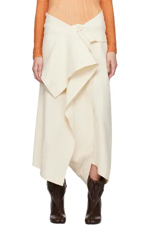 Issey Miyake Off-White Enclothe Washi & Wool Trousers
