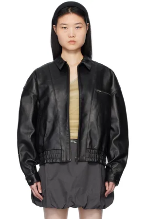 Paloma Wool Black Lora Leather Jacket