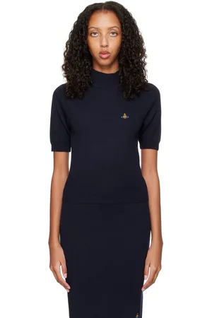 Vivienne Westwood Navy Bea Turtleneck