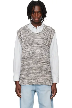 SYSTEM & White Marled Vest