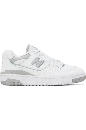 New Balance & Gray 550 Sneakers