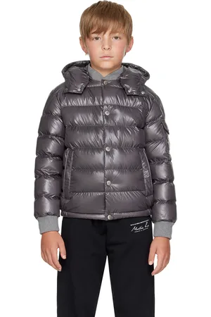 Moncler Big Kids Gray Manaem Down Jacket