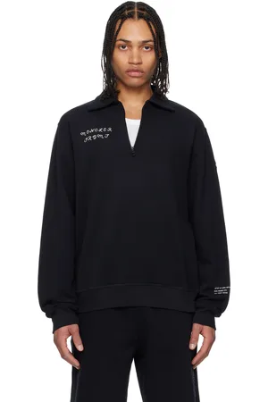 Moncler Moncler x FRGMT Hiroshi Fujiwara Black Cotton Zip-Up Sweatshirt