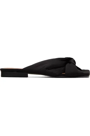 Ganni Black Soft Knot Mules