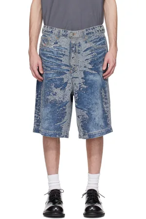 Diesel Blue D-Line-Short-S Denim Shorts