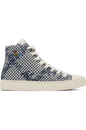 Vivienne Westwood Navy High-Top Plimsoll Sneakers