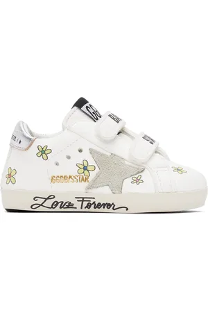 Golden Goose Baby White Baby School Sneakers