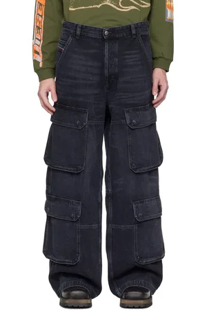Diesel Black Relaxed D-Touch Odcbe Jeans