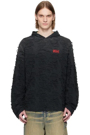 Diesel Black T-Crane-Ls-Hood Hoodie