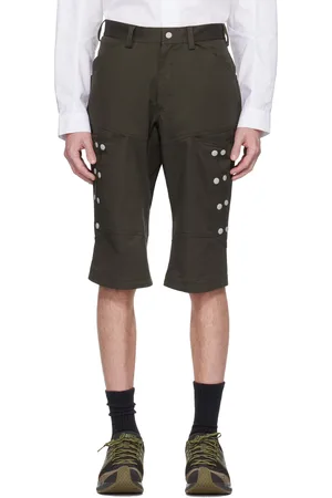 Kiko Kostadinov Brown Inex Snap Shorts
