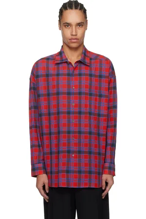 The Row Red & Blue Lancaster Shirt