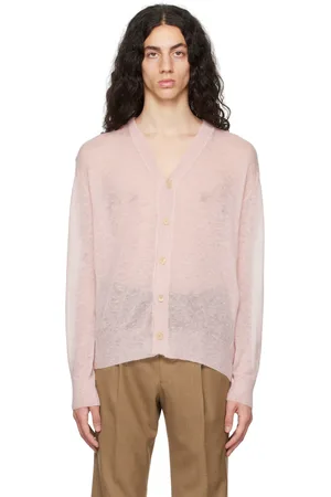 Auralee Pink Buttoned Cardigan