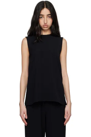 Totême Black Woven Stripe Top