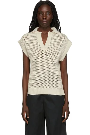 Deveaux New York Off-White Melody Vest