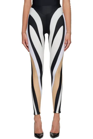 MUGLER Multicolor Spiral Leggings