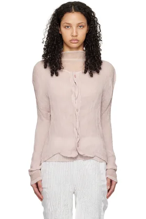 Issey Miyake Pink Twist January Cardigan