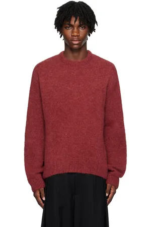 WOOYOUNGMI Red Crewneck Sweater