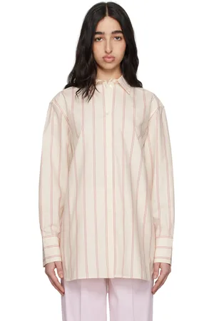 Totême Off-White Relaxed Striped Shirt