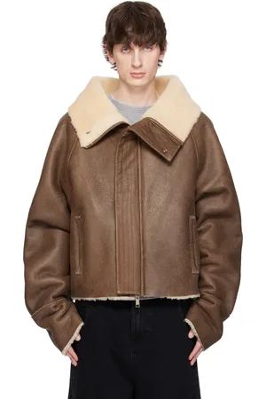Entire Studios Brown Bulk Shearling Jacket