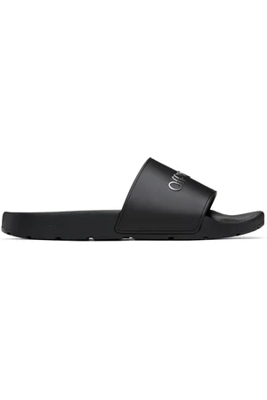 OFF-WHITE Black Bookish Gradient Pool Slides