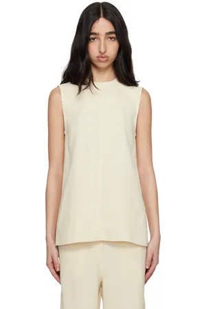 Totême Off-White Woven Stripe Top