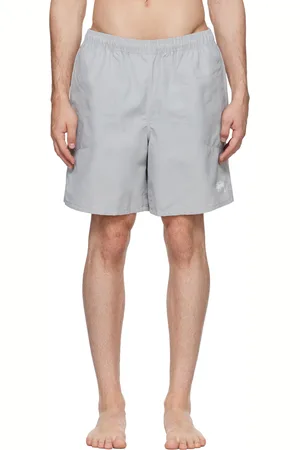STUSSY Gray Stock Swim Shorts