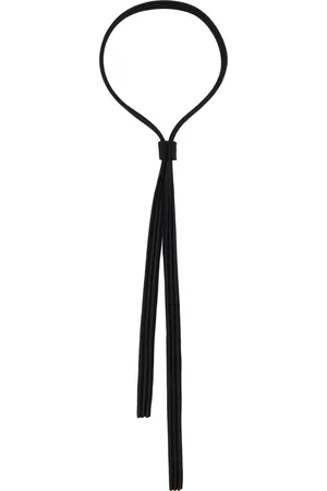 Issey Miyake Black Pleats Tie