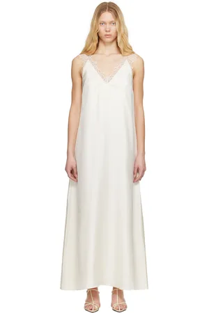 Rohe Off-White Silk Lace Maxi Dress