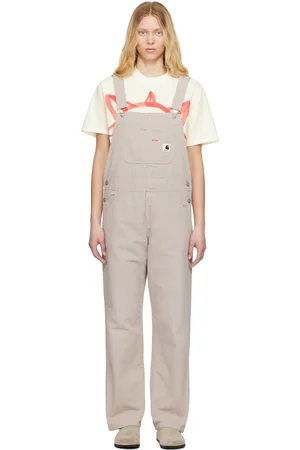 Carhartt Beige Bib Straight Overalls