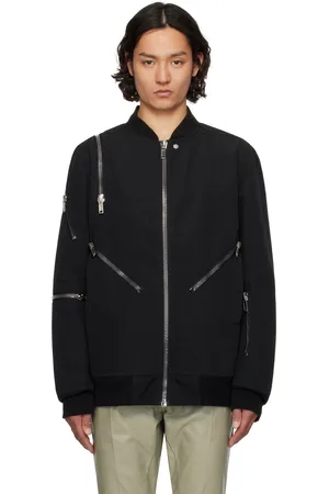 Rick Owens Black Hollywood Jumbo Headon Flight Jacket