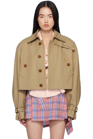 Vivienne Westwood Beige Cut Off Graziano Trench Coat