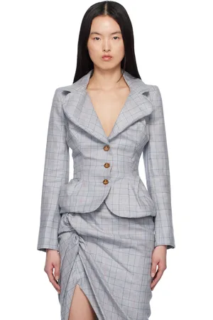 Vivienne Westwood Gray Drunken Blazer