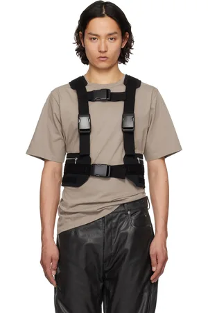 Rick Owens Black Hollywood Harness Vest