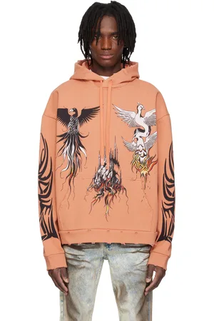 Who Decides War Orange Nefarious Winged Hoodie