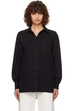 The Row Black Nesson Denim Shirt