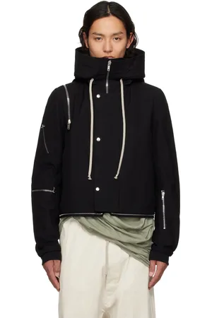 Rick Owens Black Hollywood Cropped Headon Parka