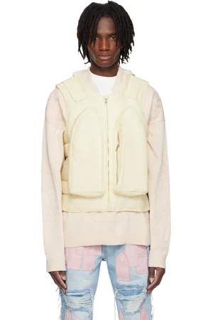 Who Decides War Beige Organza Bullet Point Vest