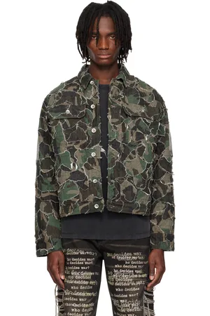 Who Decides War Khaki Camo Trucker Jacket