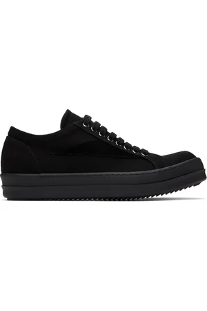 Rick Owens Black Hollywood Vintage Sneakers